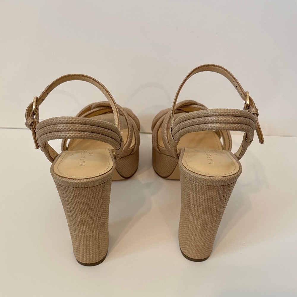 MARC FISHER Cairo Ankle Strap Platform Knotted He… - image 3